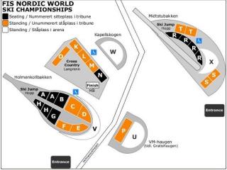 SONEKART: VM p� ski i Oslo 2011. 
Foto: oslo2011.no