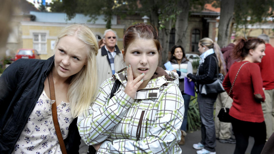 F�RSTE SKOLEDAG: Det var en spesiell stemning p� universitetet da f�rste semester startet i dag. En student manglet. Foto: John Terje Pedersen