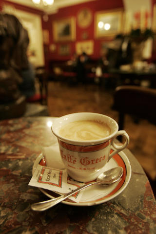 ROMA:  Antico Caff� Greco har ligget i Via Condotti siden 1760. Foto: GEIR B�LSTAD/Dagbladet