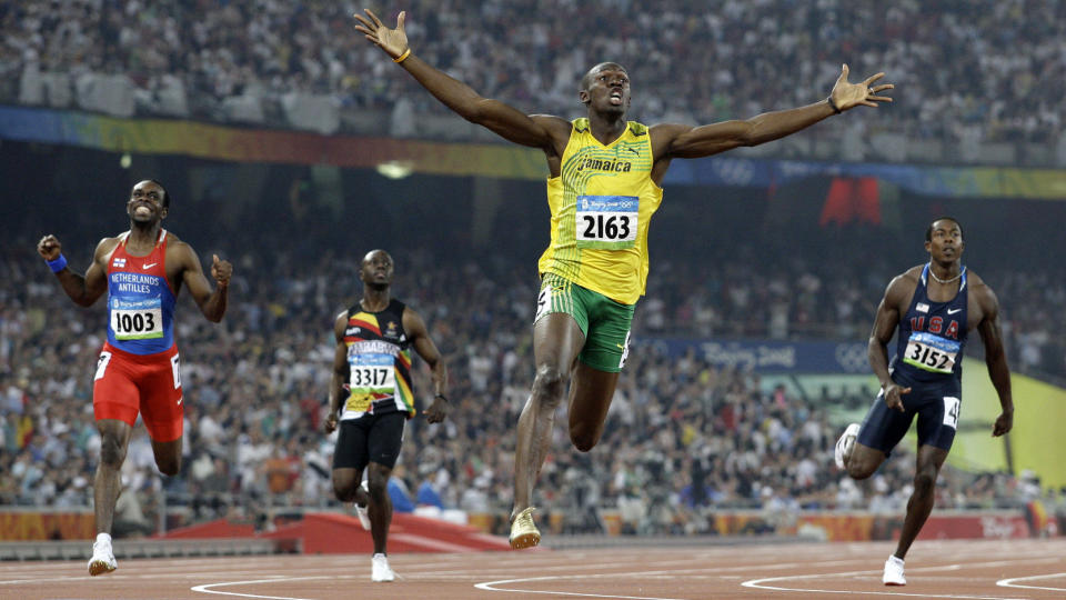GULLGROSSIST: Usain Bolt l�p inn til to OL-gull i Beijing. Prestasjonen skal gjentas i London om to �r. Foto: AP/Anja Niedringhaus