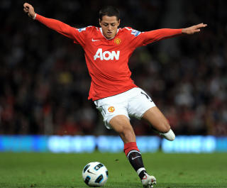 LOVENDE: Javier Hernandez �kte markedsverdien sin med et str�lende VM, men da var han allerede Manchester Uniteds eiendom.Foto: SCANPIX/AFP/ANDREW YATES