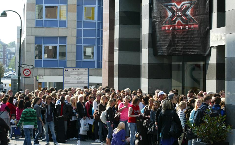KAN F�LE SEG TRYGGE: Opplysningene om de norske �X Factor�-kandidatene blir godt skjermet, sier TV 2. Dette bildet er hentet fra fjor�rets audition i Stavanger. Foto: STELLA PICTURES