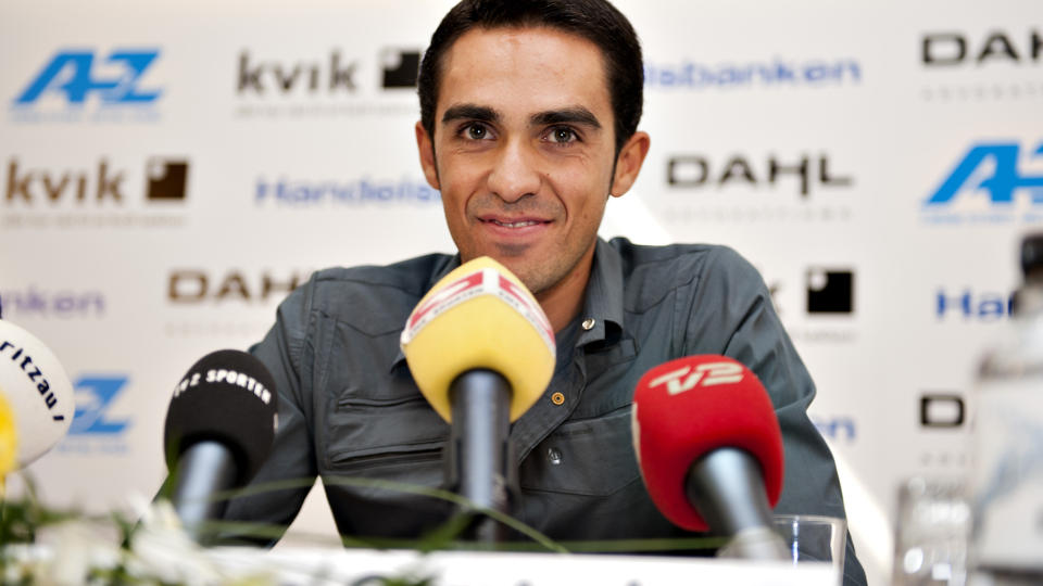 ST�R AV: Alberto Contador st�r over sykkel-VM i Australia i oktober. Han vil prioritere oppladningen til neste sesong. Foto: REUTERS/Henning Bagger/Scanpix