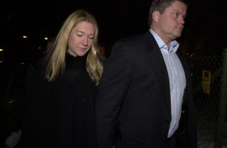 Tidlig i forholdet:
 Investor Tore Aksel Voldberg og Julie Brodtkorb ankommer Celina Midelfarts 30 �rsfeiring.
Foto: Erlend Aas / SCANPIX