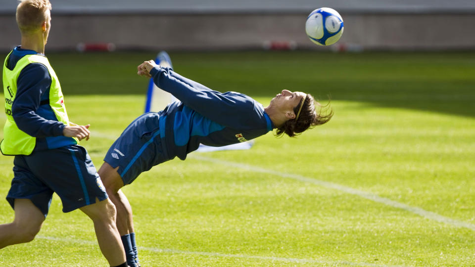 BARE LANDSLAG: Zlatan Ibrahimovic forteller at han ikke blir � se p� svenske klubbarenaer f�r han gir seg med fotball. Foto: AFP/SCANPIX/ANDREAS HILLERGREN