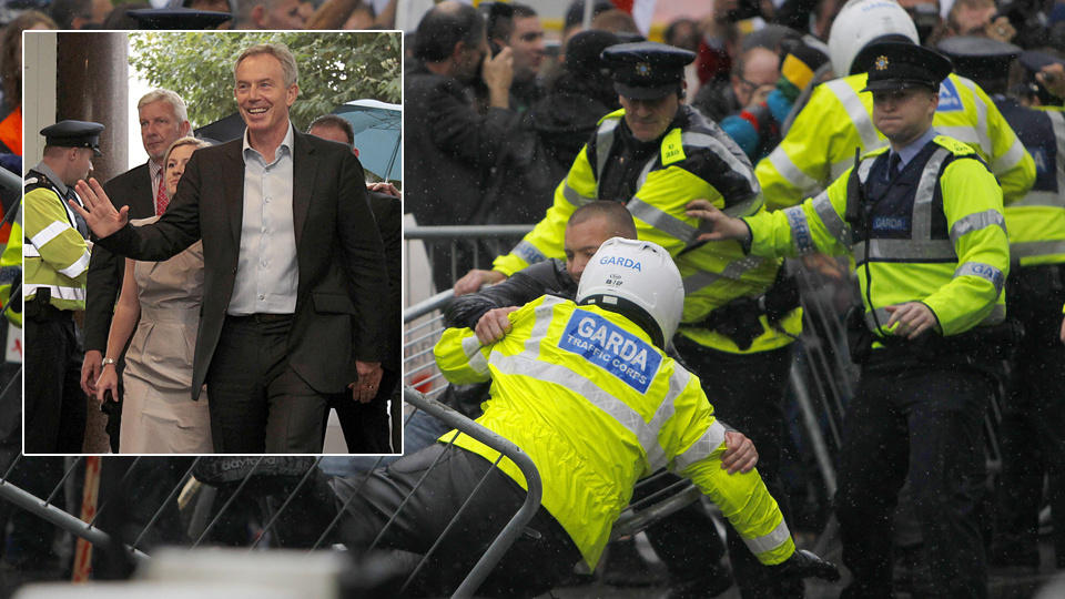 DROPPER BOKSIGNERING: Den bokaktuelle eks-statsministeren Tony Blair. Foto: AFP Photo/Reuters/Scanpix