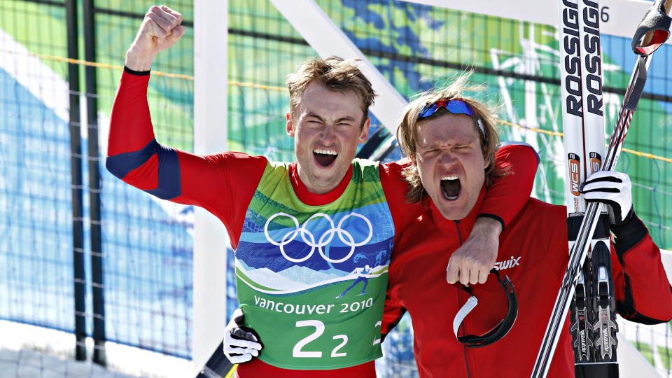 INGEN REPRISE I VM: Petter Northug (t.v) vant lagsprinten sammen med �ystein Pettersen i OL. N� vrakes distansen f�rst i VM. Foto: tok gull p� sprintstafetten. Foto: ARNT E. FOLVIK / Dagbladet