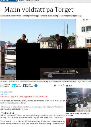 FAKSIMILE: BT trykket ogs� bildet av den voldtatte mannen, med sladd for ansiktet. Den svarte sladden er lagt p� av Dagbladet.no