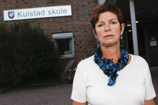 TUNGE TIDER: Rektor Jorunn Thingvold ved Kulstad skole har iverksatt en rekke krisetiltak etter at voldtekten av den ti�rige eleven ble kjent. Foto: HANS PETTER S�RENSEN