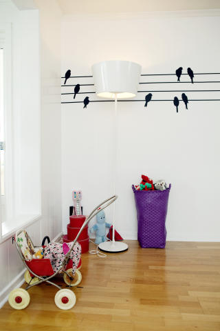 Veggpynt: Wallstickers fra Ferm Living. Veggpynt: Wallstickers fra Ferm Living.