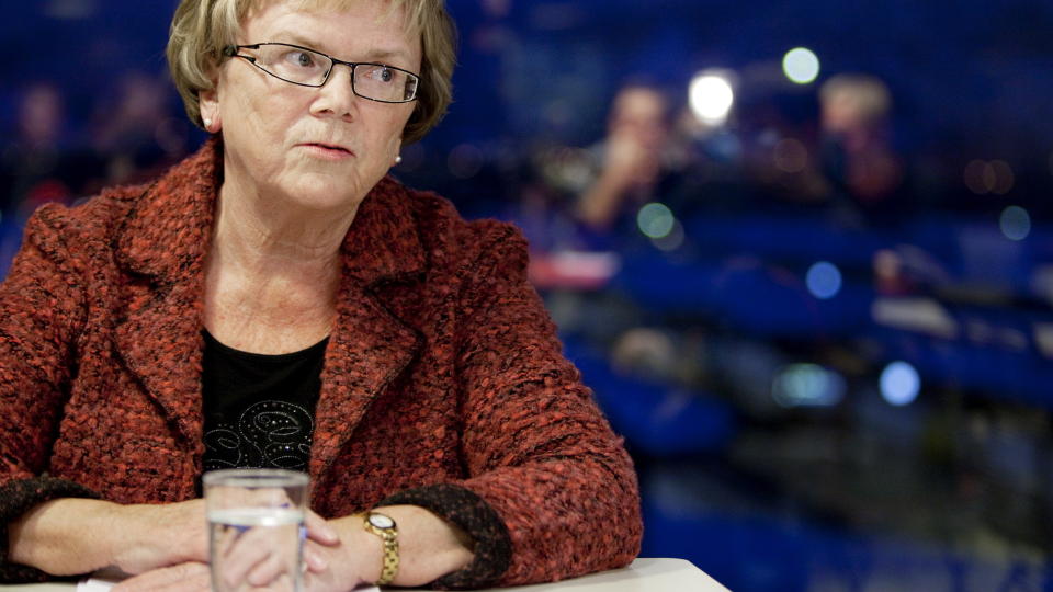 Oslo, 20100201. NSB-kaoset. Samferdselsminister Magnhild Meltveit Kleppa, om den nye refusjonsordningen ved forsinkelser i NSB. 
Foto: Espen R�st / Dagbladet