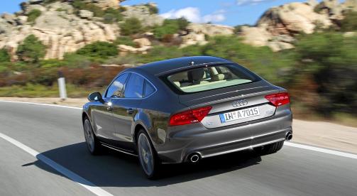 NESTEN PERFEKT: Det er bare �n ting � sette fingeren p� ved nye Audi A7. Foto: produsenten