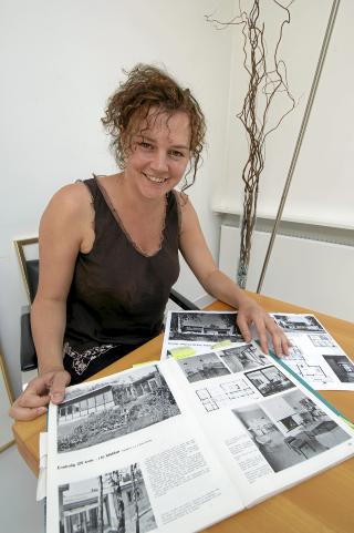 NATUR I HUS: Linoleum er et naturmaterie som egner seg b�de i private hjem og i st�rre offentlige bygninger, sier arkitekt Cecilie Wille.  FOTO: Nils Petter Dale