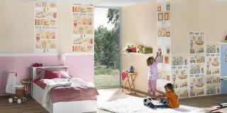 PAPIRTAPET: Barneserie Sweet Little World er en papirtapet med cirkapris i butikk 225,- pr rull.  FOTO: Storeys