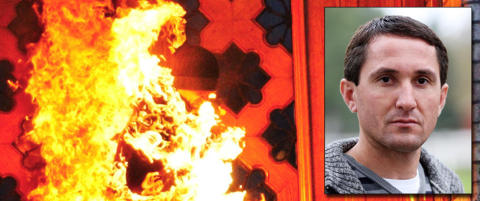 Samuel (34) tente p� seg selv utenfor Stortinget - tilbake i Norge