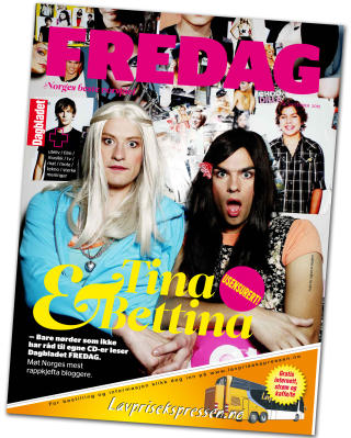 NORGES BESTE VORSPIEL: Denne saken er hentet fra ukas Dagbladet FREDAG. Der kan du ogs� lese et intervju med videobloggerne Tina & Bettina, alias komikerne Henrik Thodesen og Odd Magnus Williamson.