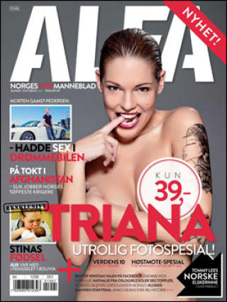 FAKSIMILE: Det nye herremagasinet Alfa kommer i salg fredag 1. oktober.