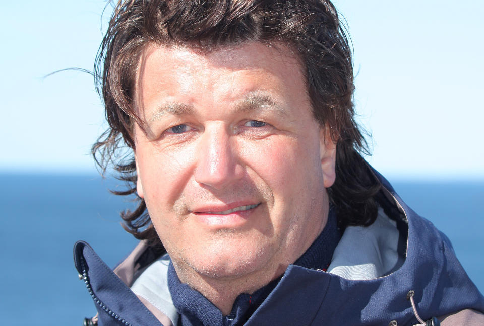 F�RSTEMANN UT: Tom Sandstad m�tte forlate TVNorges realityserie �71 grader nord� i kveld. Han har gruet seg litt til kveldens episode. Foto: TVNorge