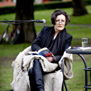 VANT I FJOR: Herta M�ller ble tildelt fjor�rets nobelpris i litteratur. Her er hun avbildet p� litteraturfestivalen p� Lillehammer.
FOTO: LARS EIVIND BONES