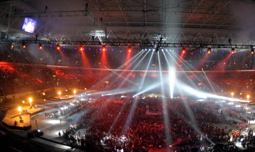 HER BLIR DET FINALE: Her, i Fortuna D�sseldorf, vil neste �rs Eurovision-finaler finne sted. Foto: SCANPIX/ EPA/FEDERICO&nbsp;GAMBARINI
