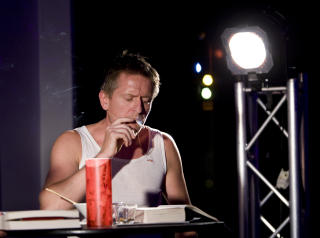 SPILT HAM F�R: Henrik Mestad er en god venn av Jo Nesb�, og har spilt Harry Hole p� flere boklanseringsarrangementer.
Foto: Terje Bendiksby / Scanpix