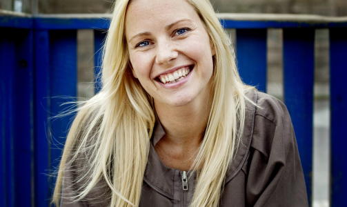 HAR M�TT FAVORITTEN: Venke Knutson syntes Henrik Mestad var perfekt som Harry Hole.
Foto: Mette M�ller / Dagbladet