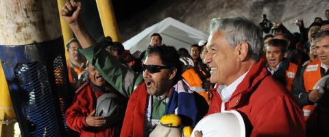 Chile feirer heltene sine i natt