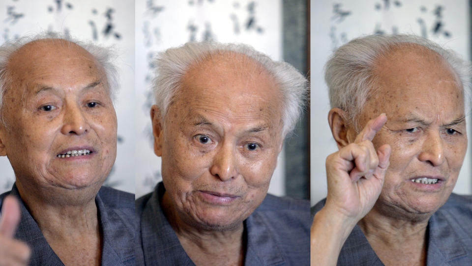 MAOS SEKRET�R: Det er ingen hvemsomhelst som har underskrevet brevet. Forfatter av brevet er Hu Jiwie, tidligere redakt�r av kommunistenes avis Folkets Dagsavis. I tillegg har Li Rui (93) skrevet under, han var Mao Zedongs sekret�r i en periode. Foto: SCANPIX