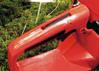 Shindaiwa: Gassperren kilte seg fast i innklemt posisjon. Foto: �ivind Lie
