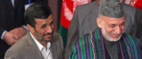 Karzai f�r plastposer fulle av penger fra Iran