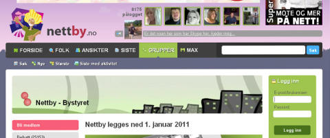 Nettby legges ned