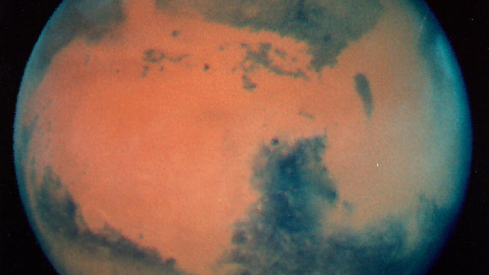 LIFE ON MARS?: Det te er det skarpeste bildet som noen gang er tatt av Mars, av NASAs Hubble Space Telescope. Foto: NASA