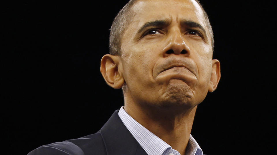  STORMER IKKE AKKURAT FRAM : President Barack Obama vil h�yst sannsynlig miste flertallsst�tten fra demoratiske partifeller i Representantenes hus etter nattens Kongressvalg i USA. Foto: Larry Downing/REUTERS.