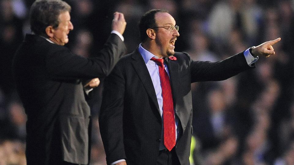 KRANGLEFANTER: Roy Hodgson og Rafael Benitez har kranglet gjennom media denne sesongen, n� vil de r�yke fredspipe. Foto: TOBY MELVILLE/REUTERS