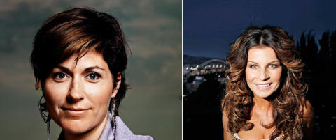Carola og Sissel synger duett 