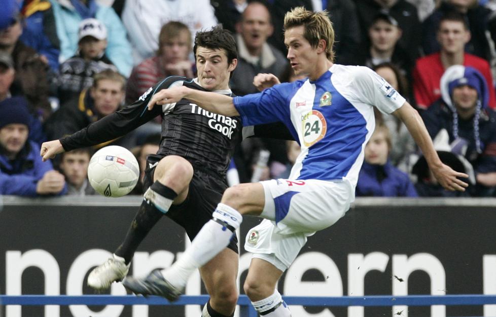 TRE KAMPER: Joey Barton f�r tre kampers karantene etter at han slo Morten Gamst Pedersen i magen i g�rsdagens m�te mellom Blackburn og Newcastle. Her fra et tidligere oppgj�r. Foto: REUTERS/Phil Noble