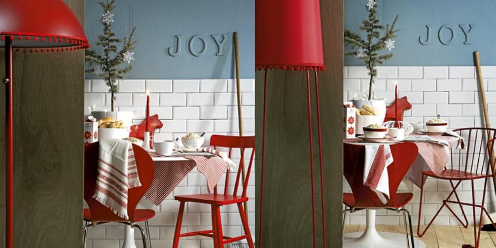 STORE SKILLER: Det beh�ver ikke koster skjorta for � f� et fint dekket  kj�kkenbord til jul. FOTO: Margaret M. de Lange