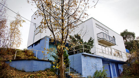 Funkishus: Merete Beyer bor i besteforeldrenes hus fra 1935, og hele huset p� cirka 300 kvadratmeter varmes n� opp av pelletsfyren