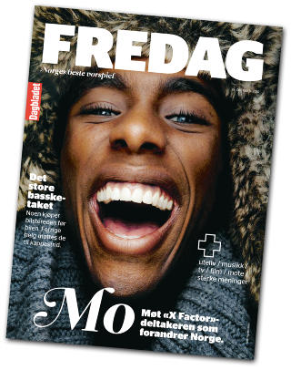 BLE PORTRETTINTERVJUET: Det var under et portrettintervju med Dagbladet FREDAG at �X Factor�-stjerna ble drapstruet. Faksimile: FREDAG 29. oktober