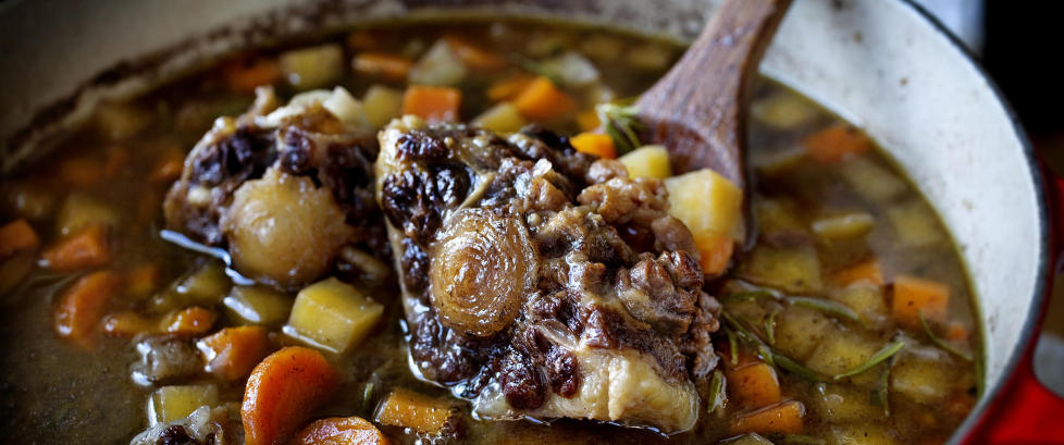 Oksehalesuppe som varmer