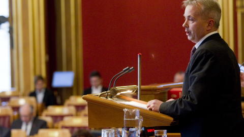 REDEGJORDE I G�R: Justisminister Knut Storberget. Foto: Heiko Junge / Scanpix