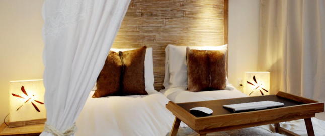 Hotellspa med kaffegrut fra frokosten