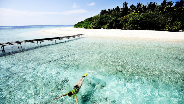 ELLEVTEPLASS: Maldivene er et av verdens mest ettertraktede reisem�l. Strendene her havnet p� ellevteplass i Tripadvisors k�ring. Foto: TOMAS RASMUS SKAUG.