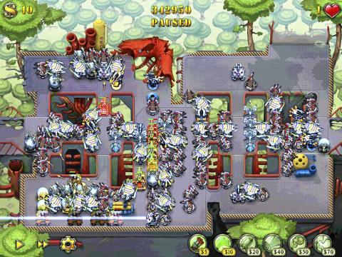 FIELDRUNNERS: Utrolig bra strategispill for iPad. Illustrasjonsfoto