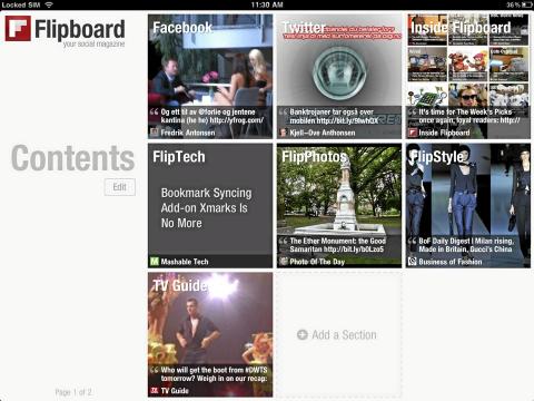 FLIP BOARD: Fremtidens digitale magasin? Illustrasjonsfoto