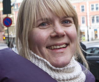 Trude H�skjold (33), prosjektleder i Redd Barna:1: Penger til arbeid for barn.2: Skritteller og n�kkelhenger.3: Jeg forventer ingen gave.