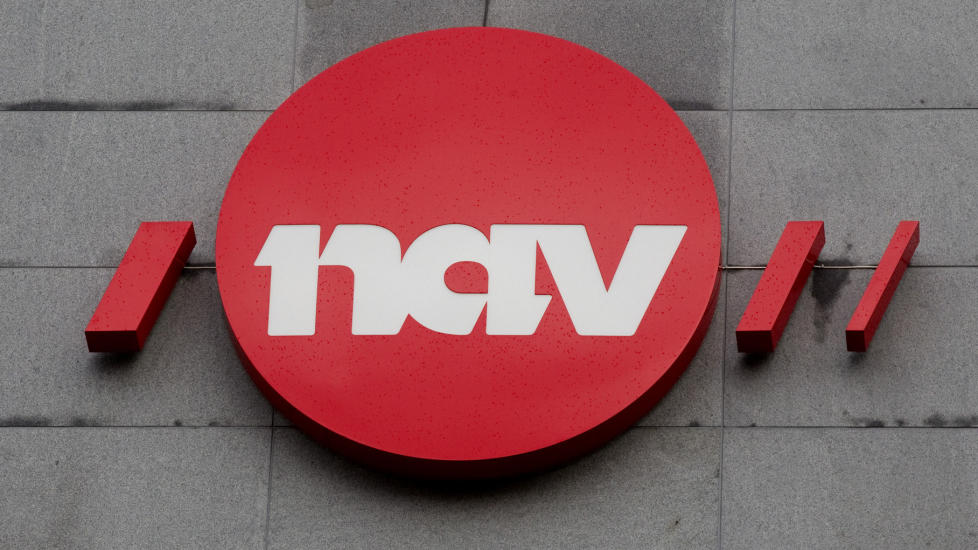 SVINDLET: Kvinnen (37) brukte fiktive barn og svindlet NAV for over 1,1 millioner kroner. 
Logo NAV, Arbeids- og velferdsforvaltningen. Eksteri�r.
Foto: Morten Holm / Scanpix
