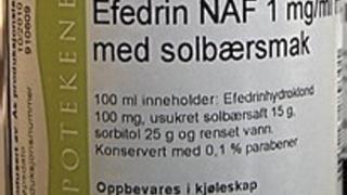 BIVIRKNINGER: Artikkelen konkluderer med at nesten alle barn f�r bivirkninger av Efedrin. Foto: Produsenten