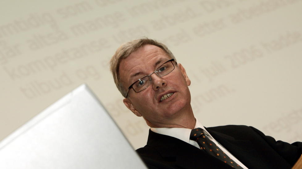 SPENT: Statssekret�r i Arbeidsdepartementet, Jan-Erik St�stad, er spent p� hvor mange som benytter seg av mulighetene til � ta ut f�rtidspensjon fra fylte 62 �r.
Foto: Morten Holm / SCANPIX .