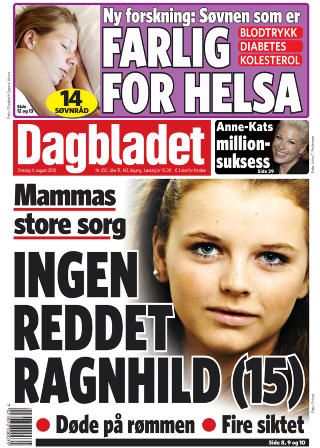 Faksimile: Dagbladet, 4. august, 2010